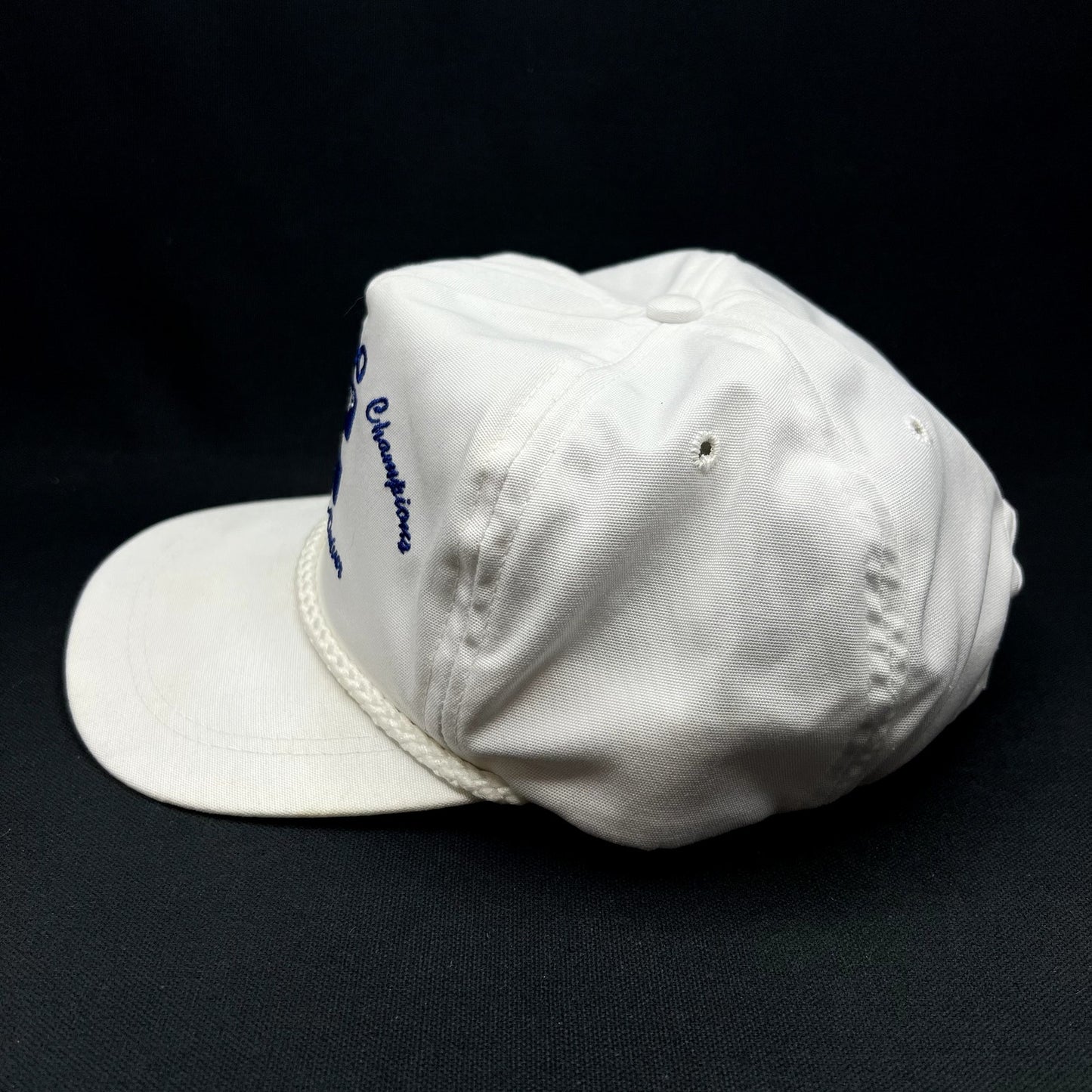 Vintage 1987 Indy 500 Cummins Diesel Rope Strapback Hat USA Made