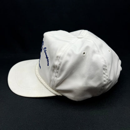 Vintage 1987 Indy 500 Cummins Diesel Rope Strapback Hat USA Made