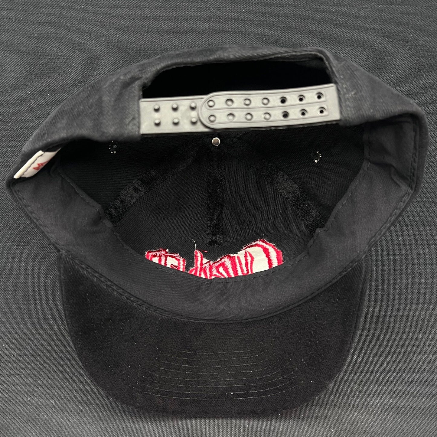 Curdled Metal Band Snapback Hat Black Red Logo Cap Mohrs