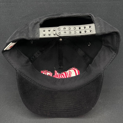 Curdled Metal Band Snapback Hat Black Red Logo Cap Mohrs