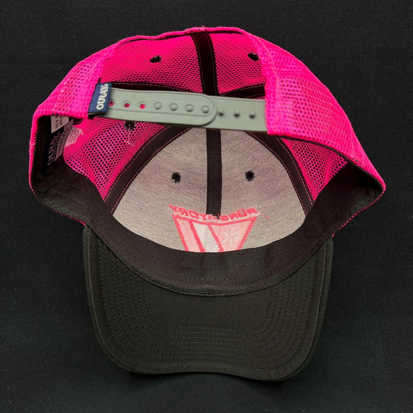 Vintage Purgatory Racing Snapback Hat Pink Mesh 90s Ski