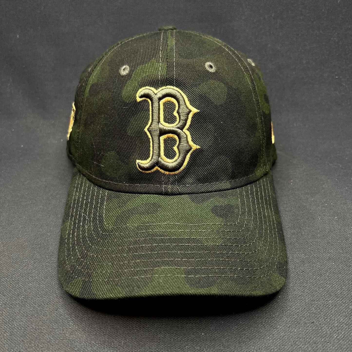 Boston Red Sox Camo Strapback Hat New Era 9TWENTY MLB Genuine Merchandise