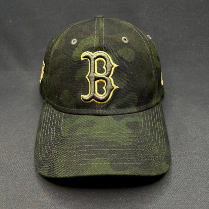 Boston Red Sox Camo Strapback Hat New Era 9TWENTY MLB Genuine Merchandise