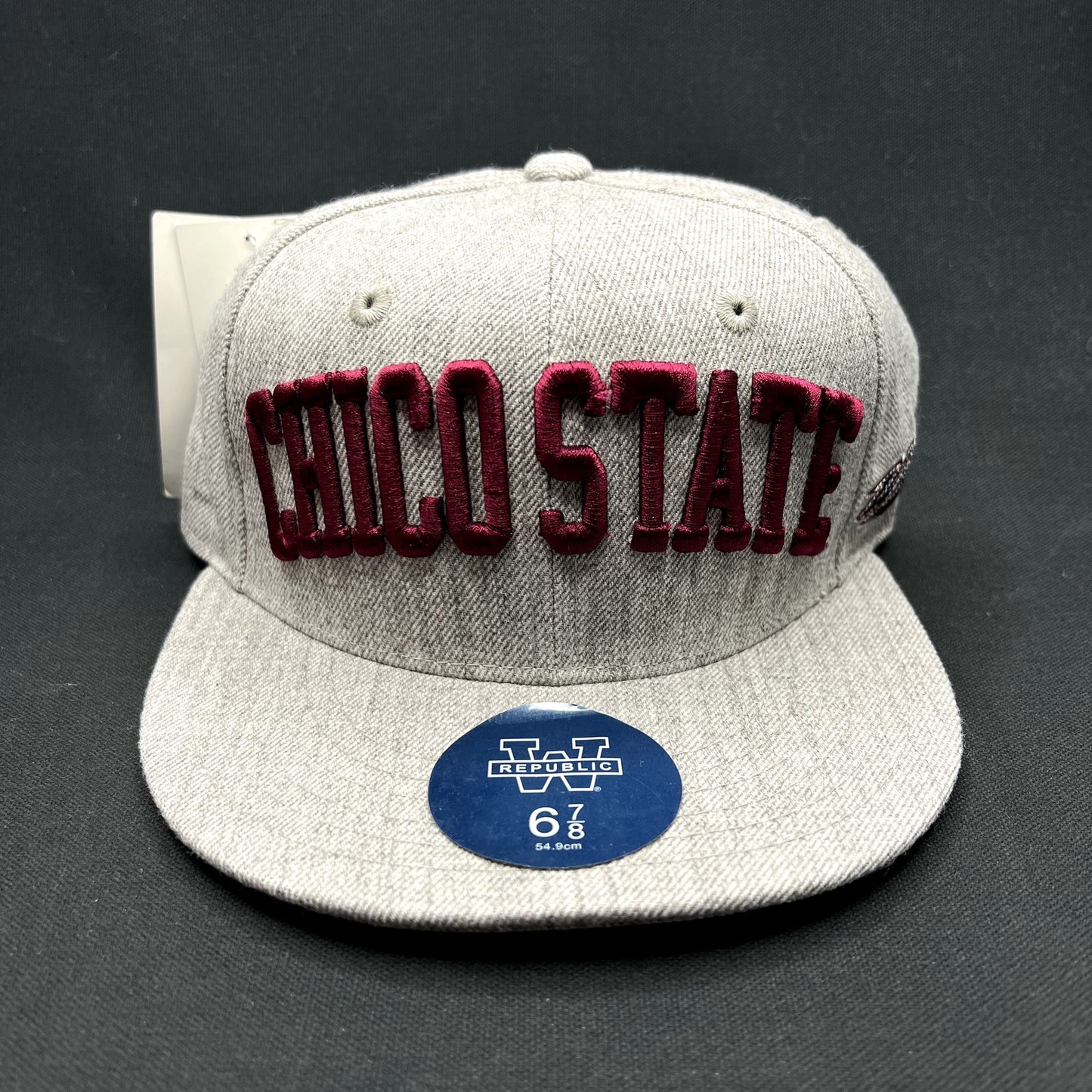 Chico State Wildcats Heather Gray Fitted Hat 6 7/8 NCAA