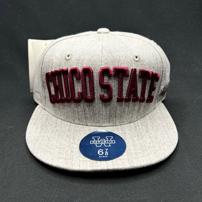 Chico State Wildcats Heather Gray Fitted Hat 6 7/8 NCAA
