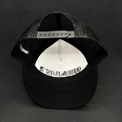 Gin & Juice Trucker Snapback Hat Black Yupoong Mesh Cap