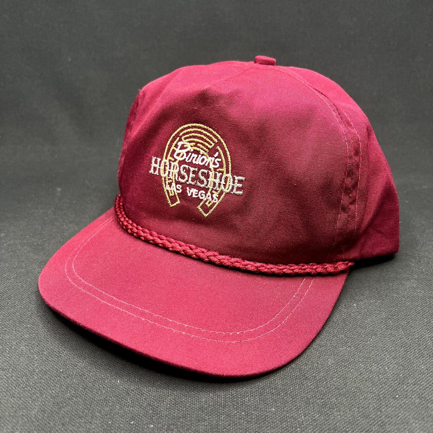 Vintage Binion’s Horseshoe Las Vegas Strapback Hat Casino