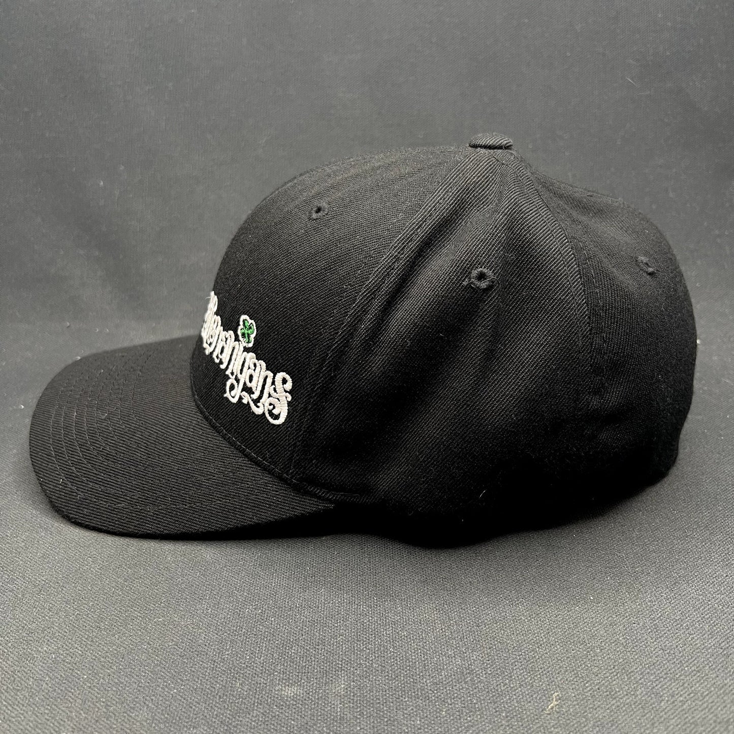 Shenanigans Irish Pub Flexfit Hat L/XL Black St. Patrick’s Day Cap