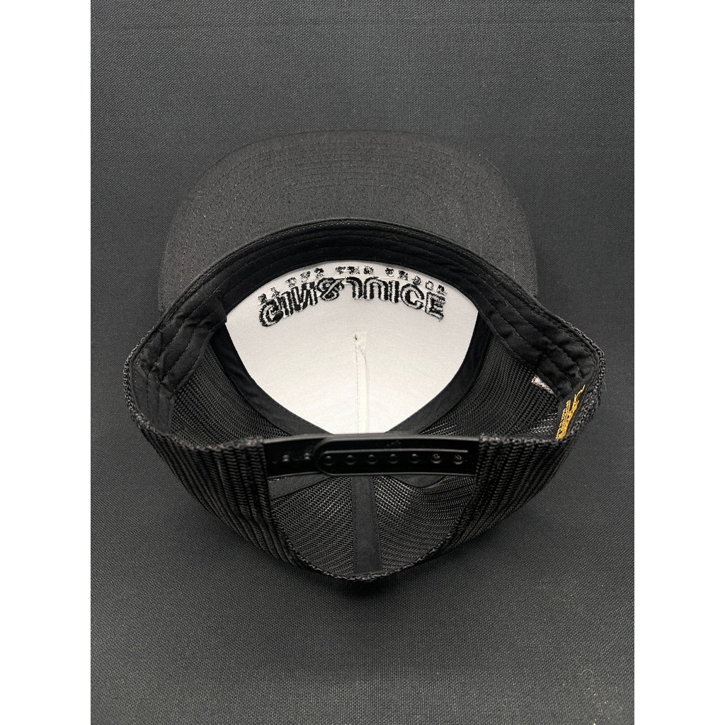 Gin & Juice by Dre & Snoop Snapback Hat – Black-on-Black Puff Embroidery Parental Advisory