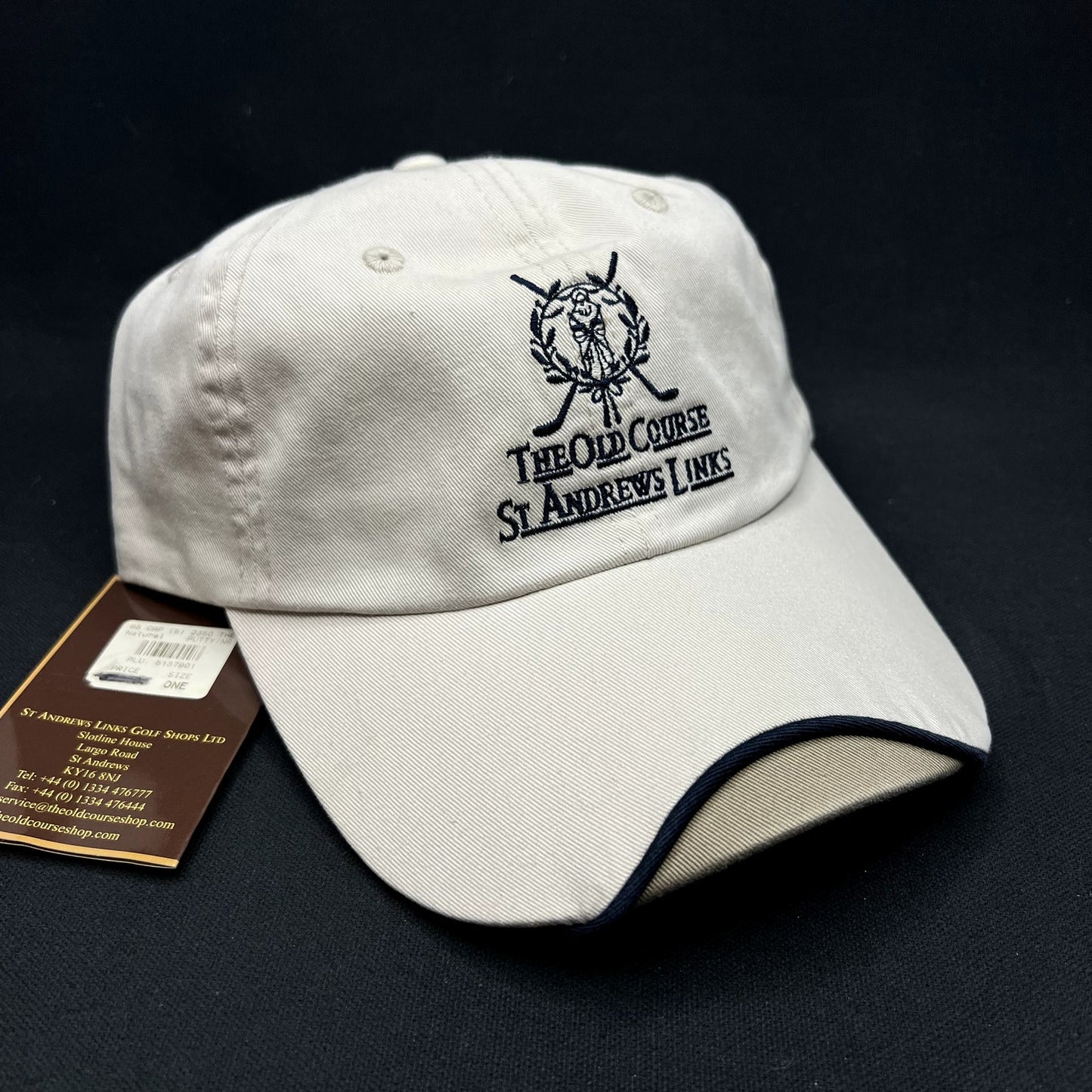 NWT The Old Course St Andrews Links Imperial Strapback Golf Hat Home of Golf