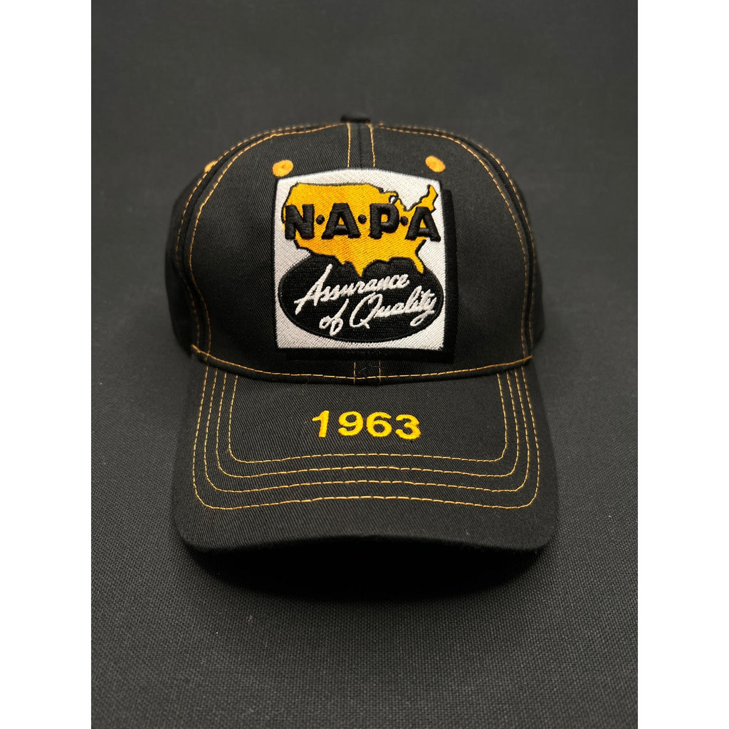 Vintage NAPA Auto Parts “Assurance of Quality” 1963 Black/Yellow Strapback