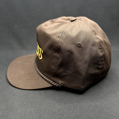 Vintage Walt’s Bar Script Snapback Hat Brown Rope KC Cap Made in Bangladesh