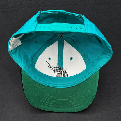 Youth Vintage Florida Marlins Snapback Teal Black Starter Cap