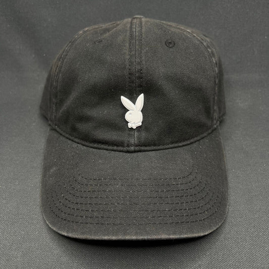 Playboy Metal Bunny Logo Strapback Hat Already Design Co
