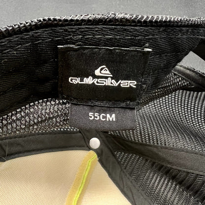 Quiksilver Neon Yellow Black Trucker Snapback Surf Skate Hat
