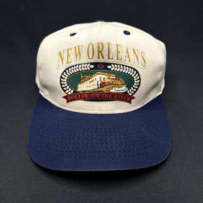 Vintage New Orleans Rollin on the River Snapback Hat Philippines Riverboat Cap