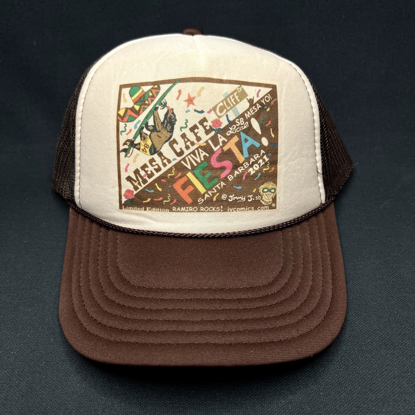 Mesa Cafe Santa Barbara Fiesta 2021 Trucker Snapback Hat SoCal