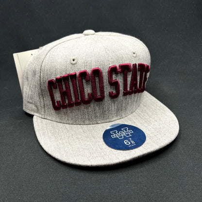 Chico State Wildcats Heather Gray Fitted Hat 6 7/8 NCAA