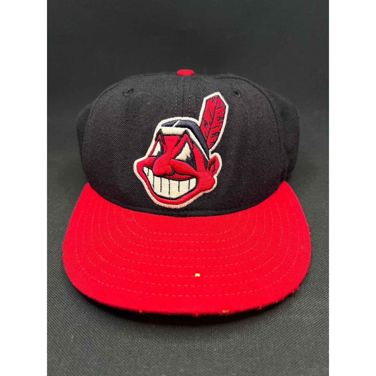 Vintage Cleveland Indians Chief Wahoo Hat New Era 59FIFTY 7¼ Diamond Collection