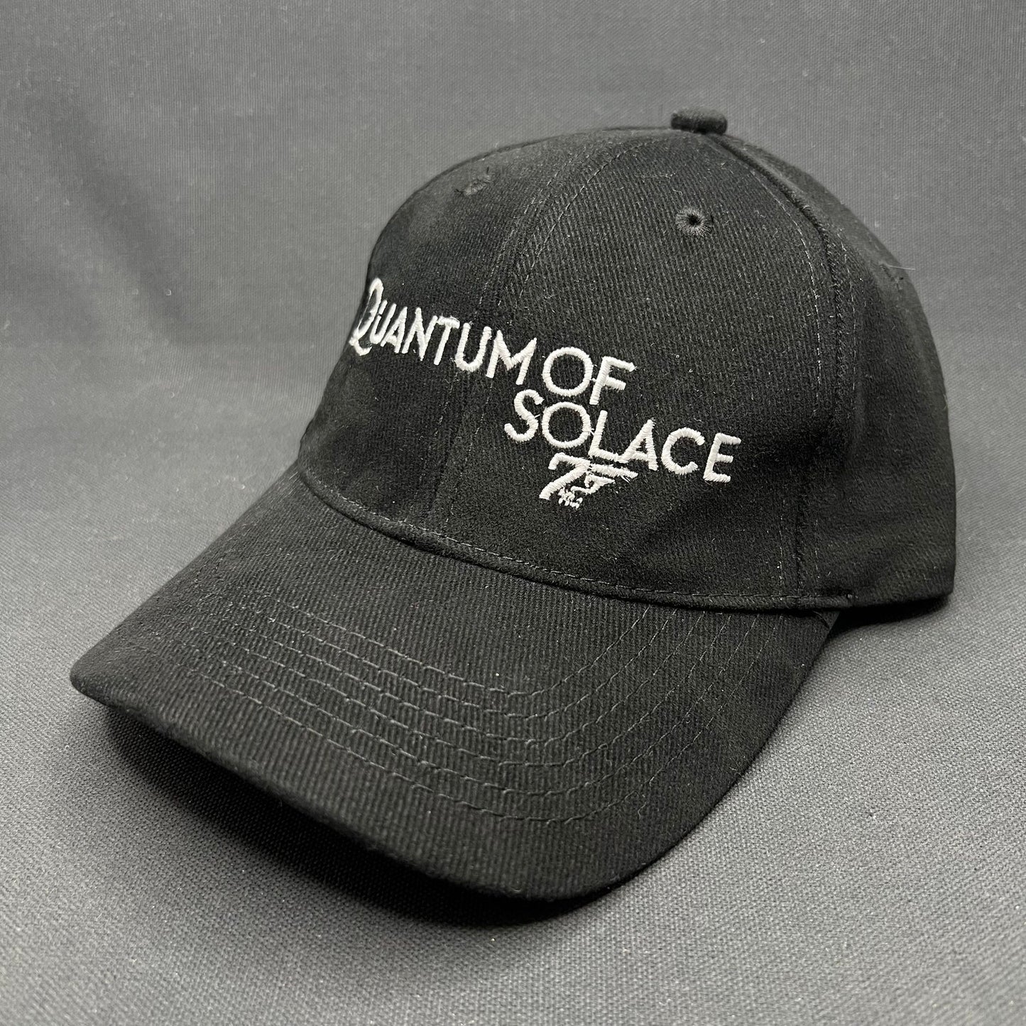 James Bond Quantum of Solace 007 Strapback Hat Black James Bond Promo Cap