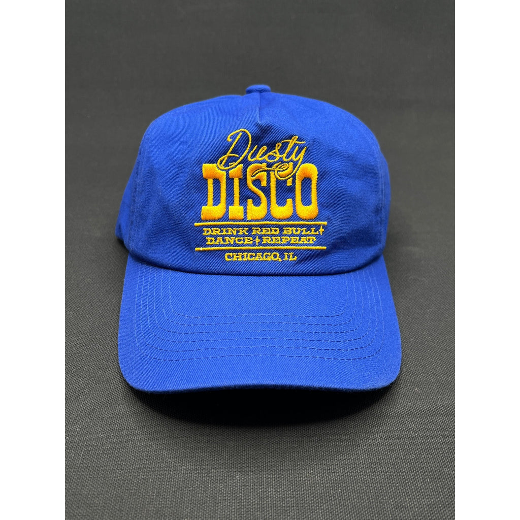 Vintage Dusty Disco Chicago Illinois Blue & Yellow Snapback Hat