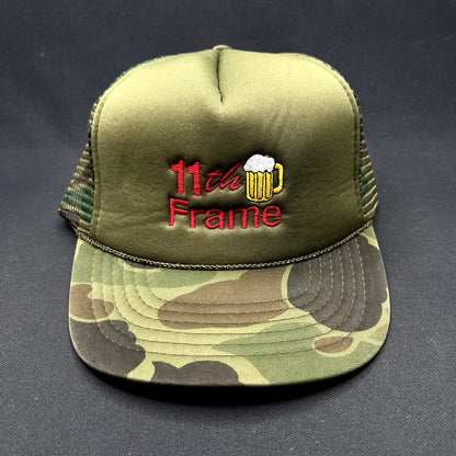 11th Frame Bowling Beer Camo Trucker Snapback KC Cap Hat