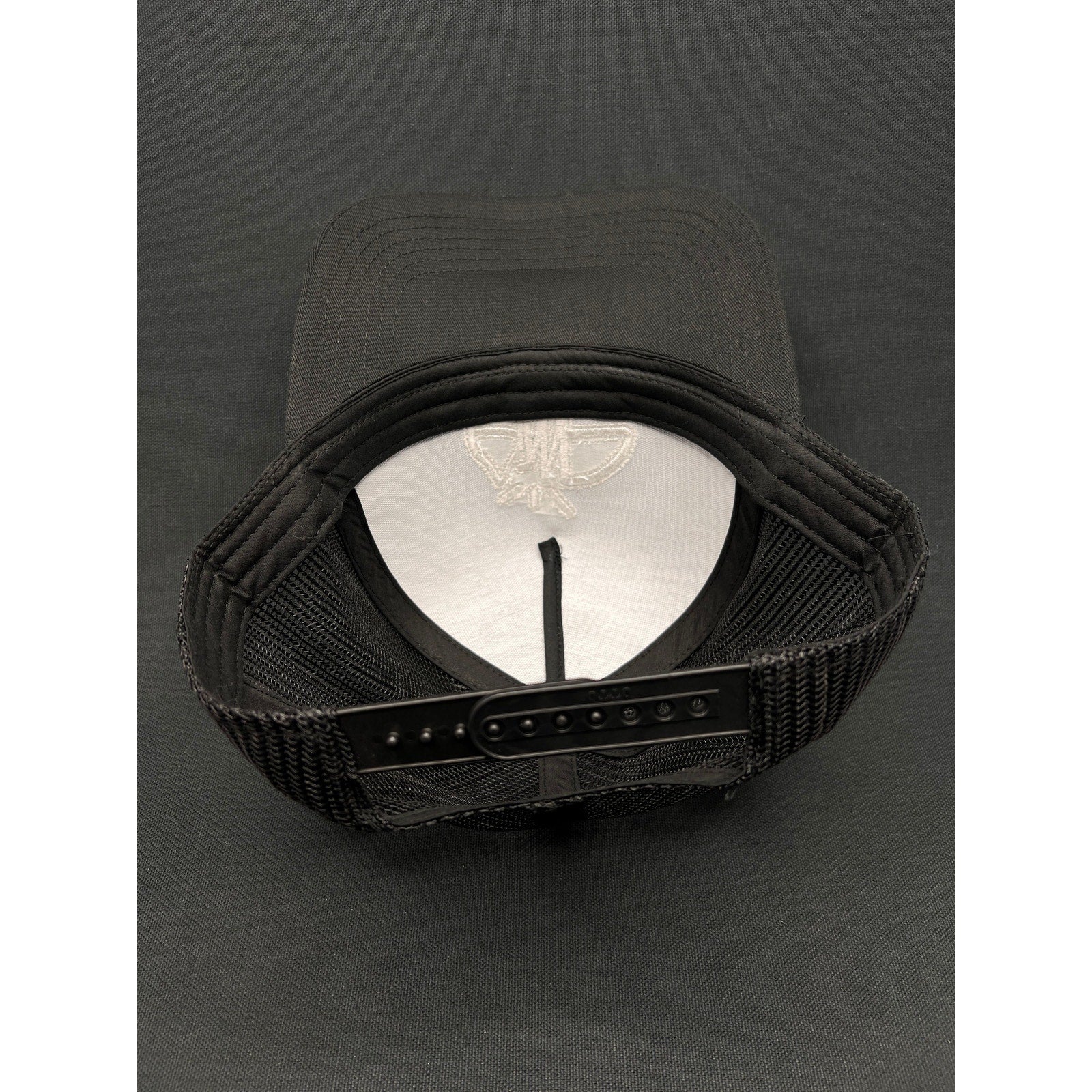 AMP Logo Black Mesh Trucker Hat – Adjustable Snapback