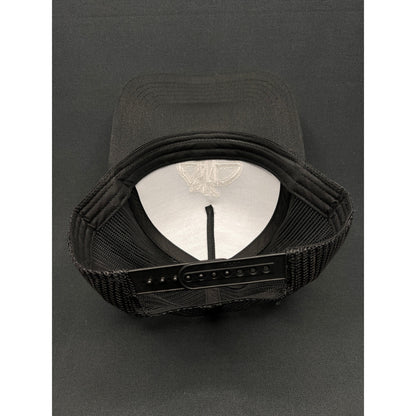 AMP Logo Black Mesh Trucker Hat – Adjustable Snapback