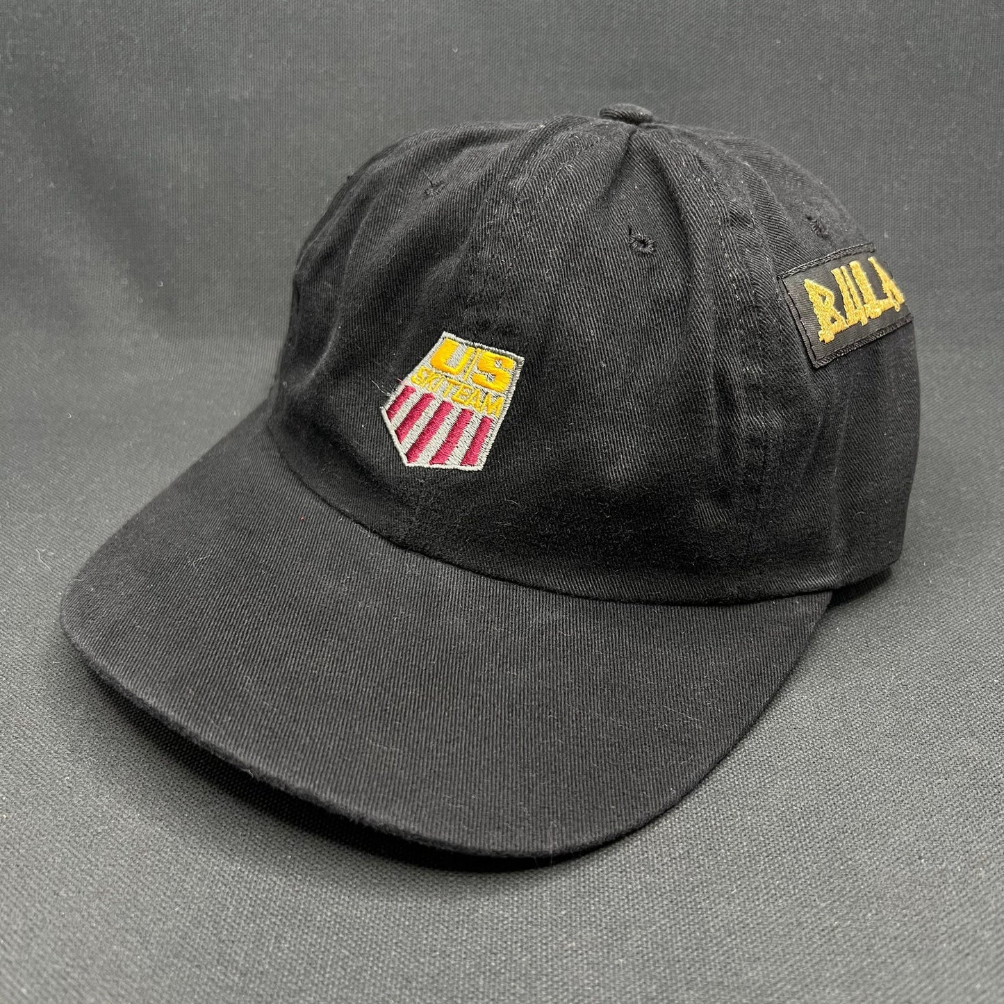 Vintage USA Ski Team BULA Snapback Hat Made in USA Black AHA 90s