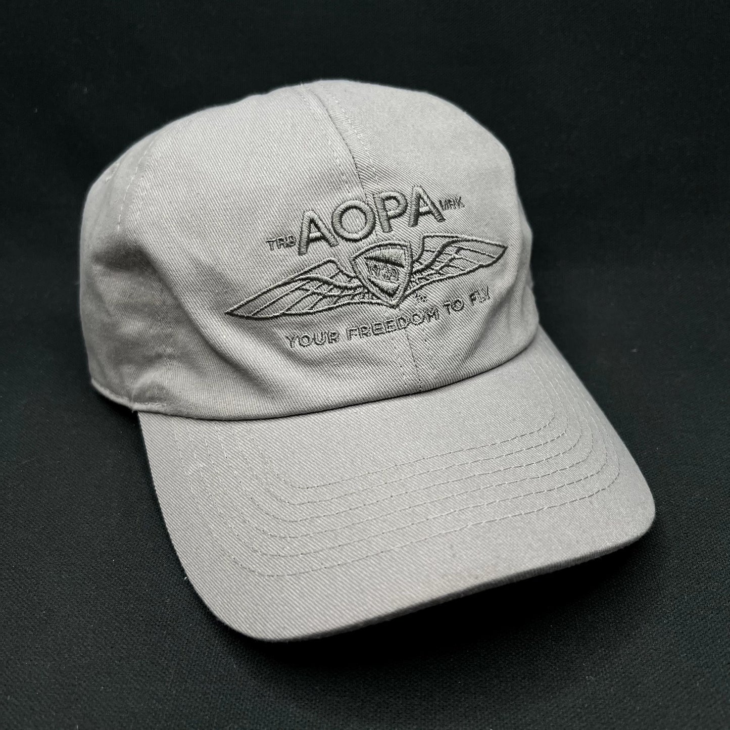 AOPA Aircraft Owners & Pilots Association Strapback Hat Gray