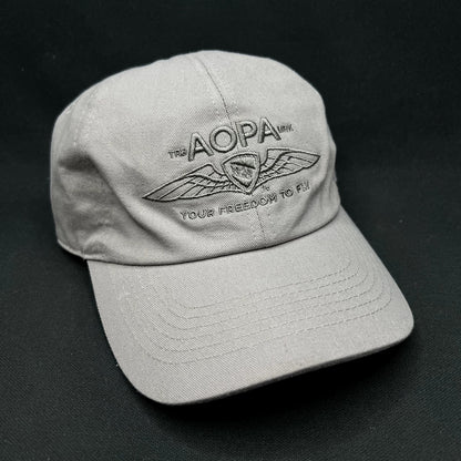 AOPA Aircraft Owners & Pilots Association Strapback Hat Gray
