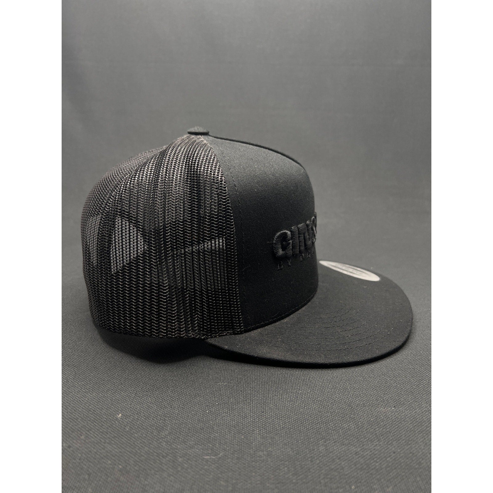 Gin & Juice by Dre & Snoop Snapback Hat – Black-on-Black Puff Embroidery Parental Advisory