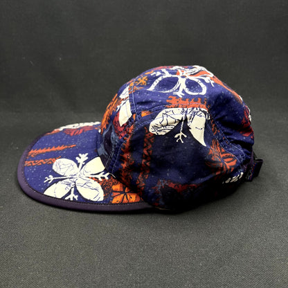 Vintage 1996 Patagonia Spoonbill Cap Purple Tropical Print Strapback USA S
