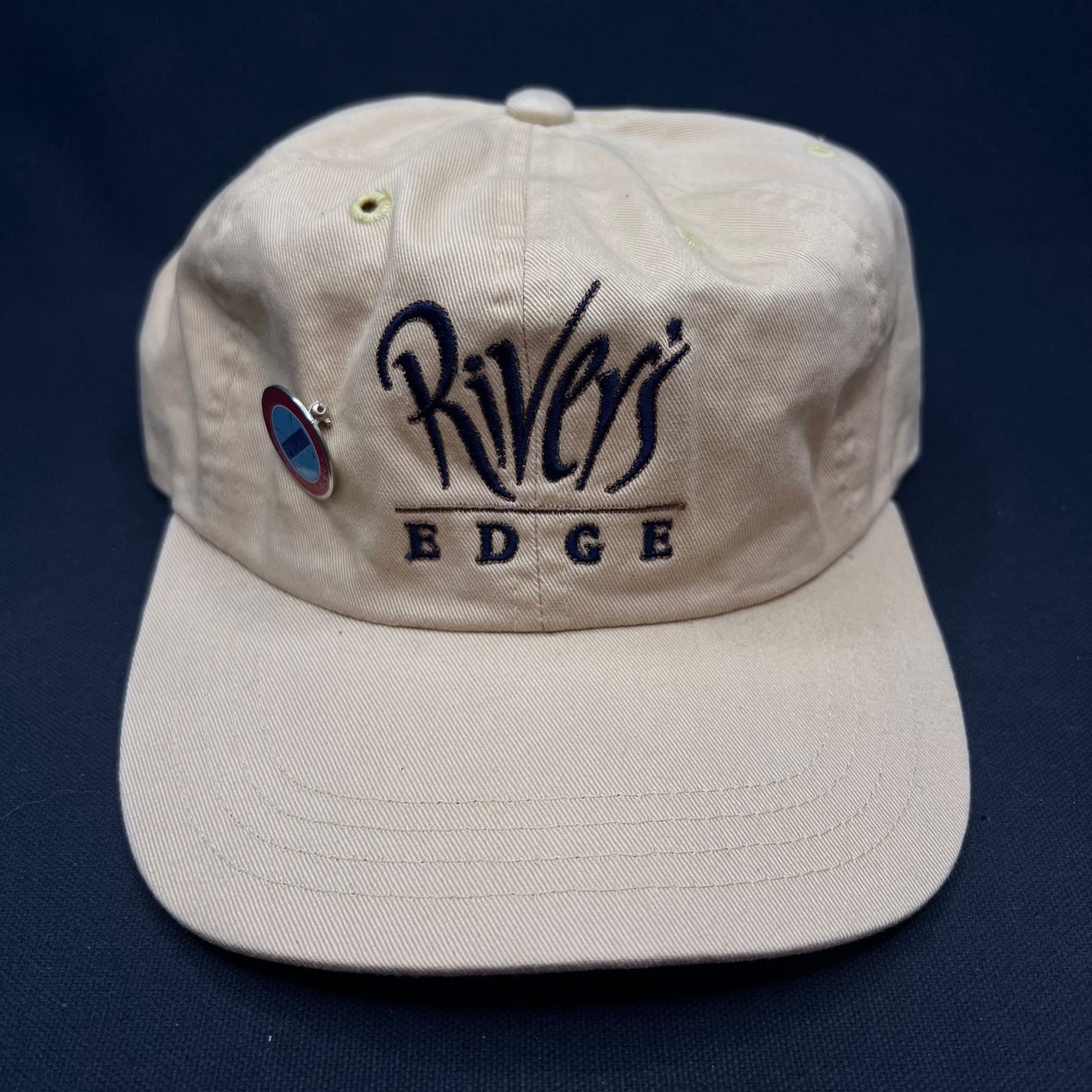 Vintage Rivers Edge Golf Strapback Hat Imperial Denver CO