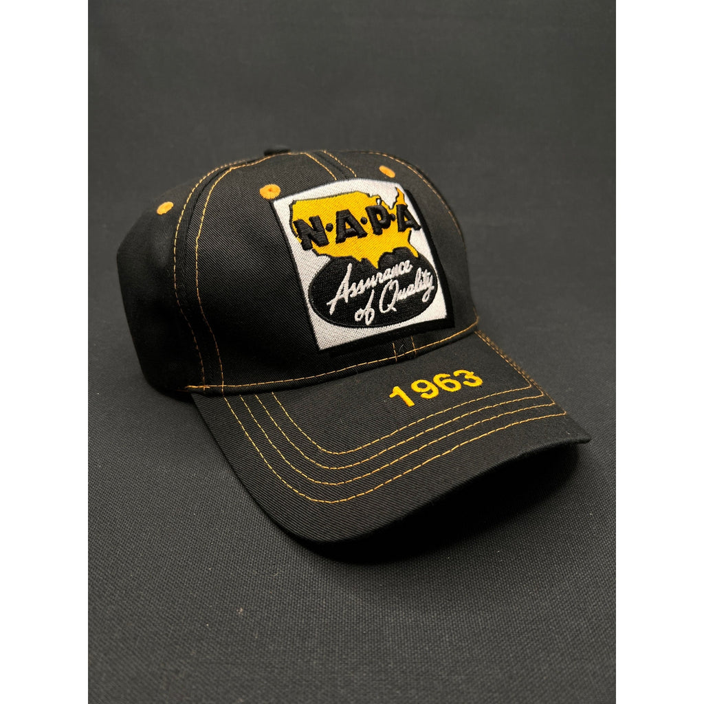 Vintage NAPA Auto Parts “Assurance of Quality” 1963 Black/Yellow Strapback