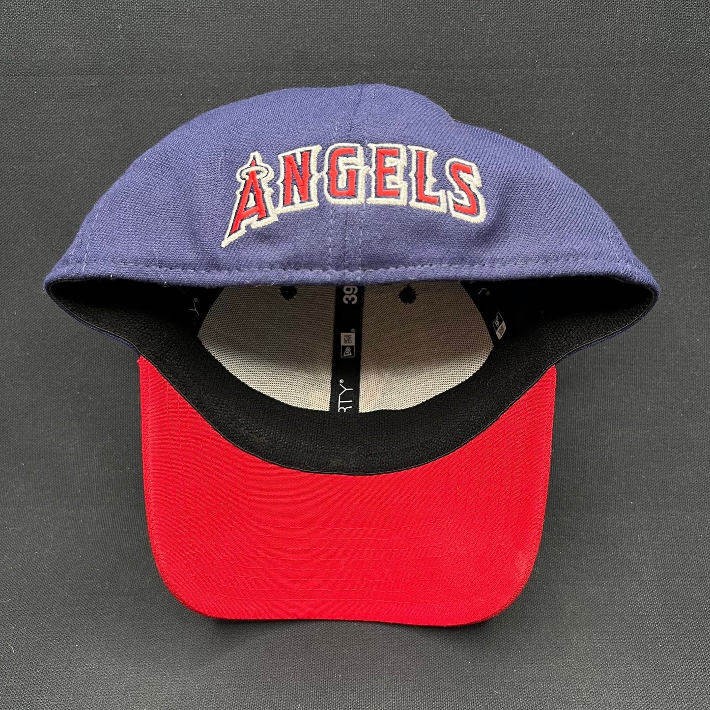 M/L Anaheim Angels Cooperstown New Era 39THIRTY Hat Navy Red MLB