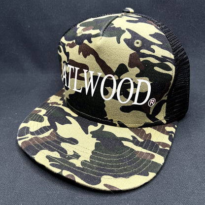 ATLWOOD Camo Mesh Trucker SnapBack Hat Streetwear Skate Style