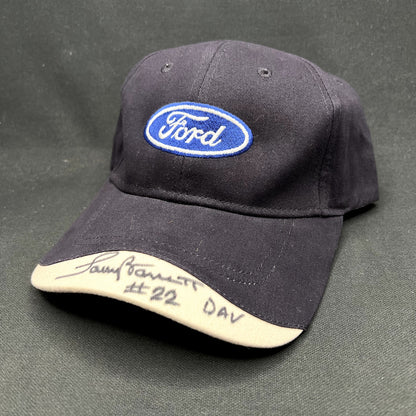 Ford Oval Logo Strapback Hat Signed #22 DAV Cap America