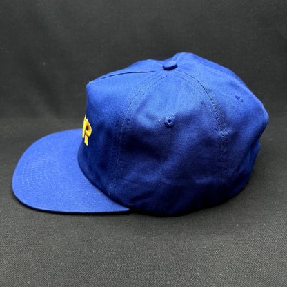 Your Multimedia YOUR Snapback Hat Blue Gold Promotional Cap