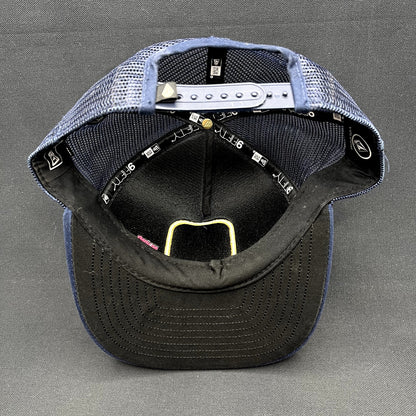 Volcom New Era 9FIFTY Trucker Snapback Hat USA Stone Navy