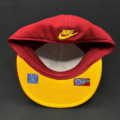 Vintage Nike USC Trojans Fitted Hat M/L Red Yellow Swoosh Cap