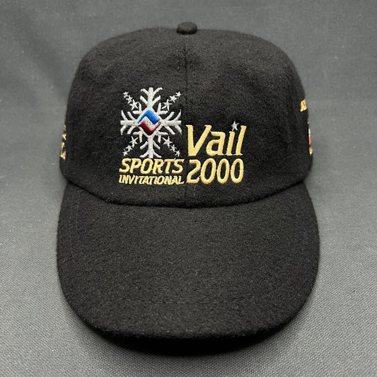Vintage Rare Vail Sports Invitational 2000 Wool Strapback Hat Merkley Headwear
