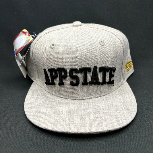 App State Mountaineers Fitted Hat 7 3/4 Gray W Republic NCAA