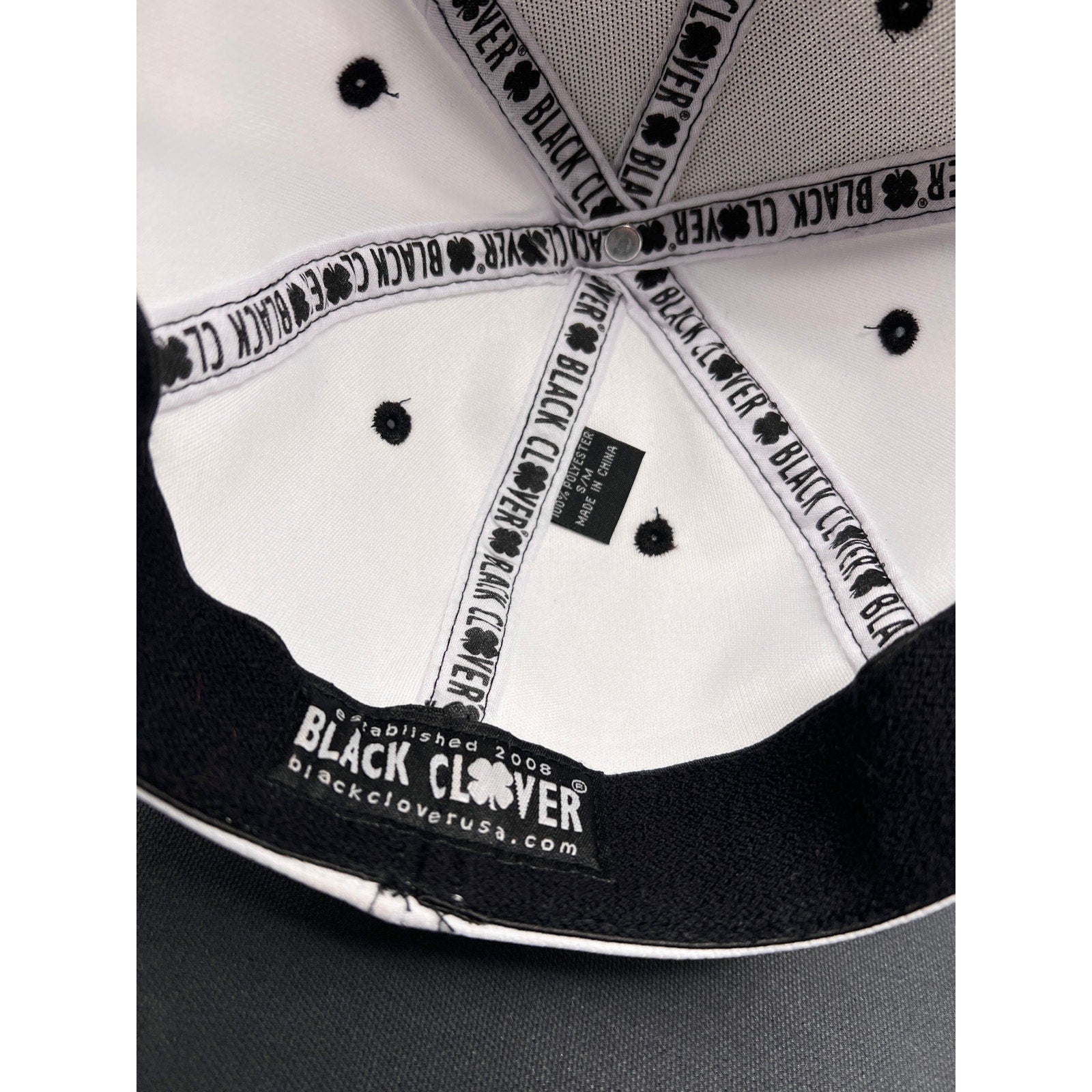 Black Clover Live Lucky White Hat Four Leaf Clover Golf Lifestyle
