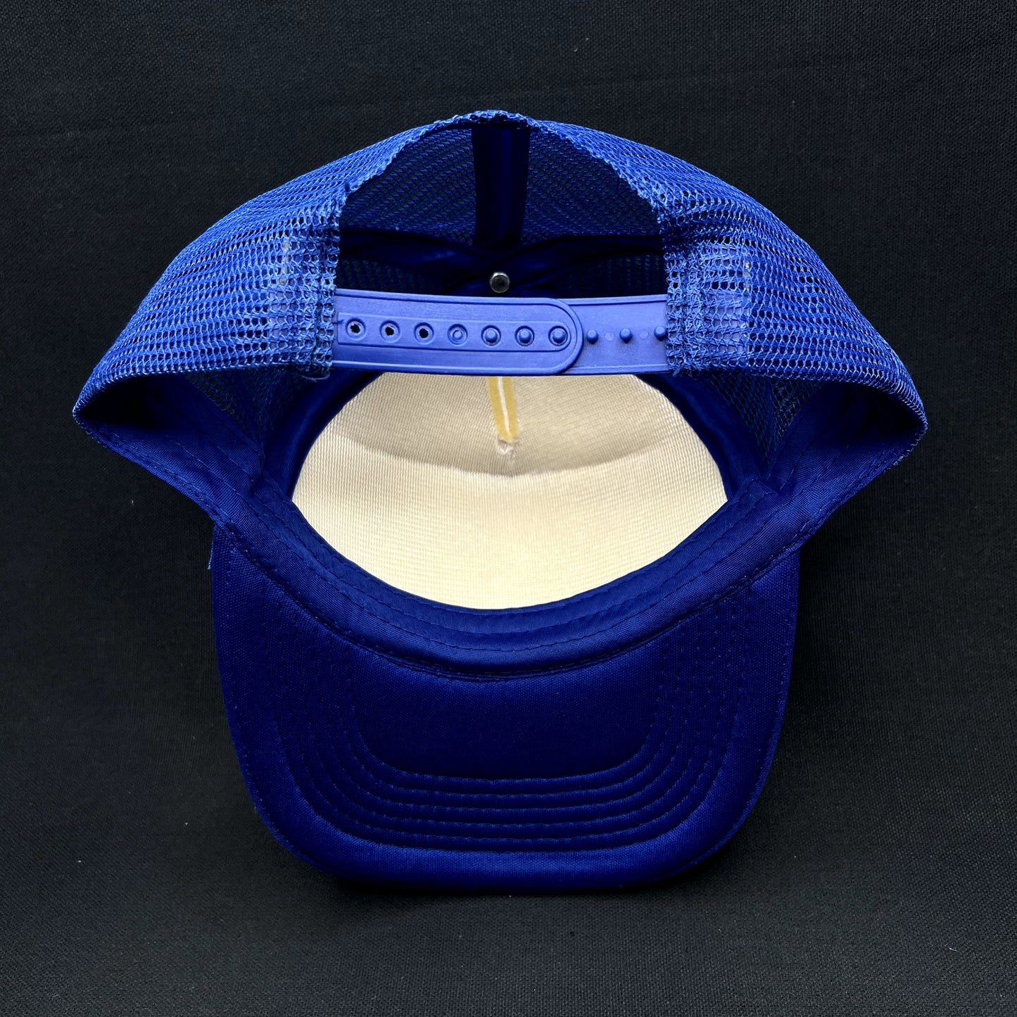 Vintage Marlin Masters Fishing Tournament Hawaii Snapback Trucker Hat Blue White Mesh Cap