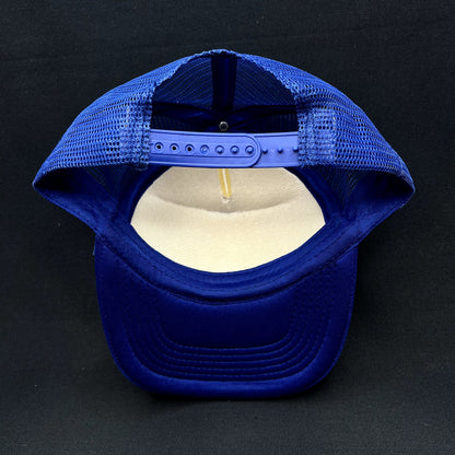 Vintage Marlin Masters Fishing Tournament Hawaii Snapback Trucker Hat Blue White Mesh Cap