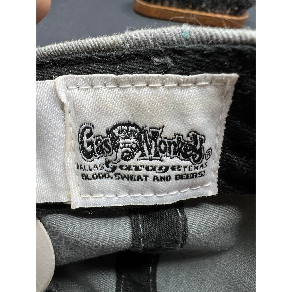 Gas Monkey Garage Full Front Monkey Print Zephyr Snapback Signed Y2K Era