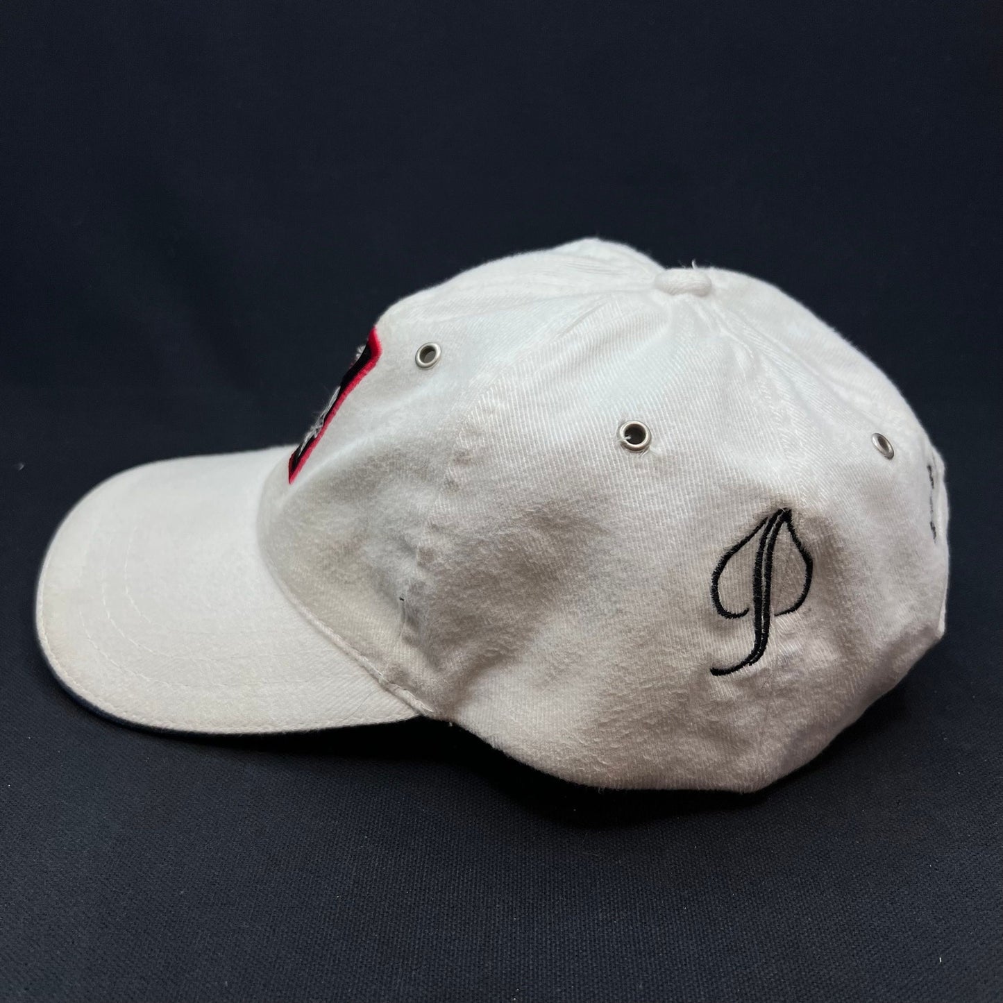 Vintage Audi 24 HRS of Aspen Strapback Hat White Racing Cap