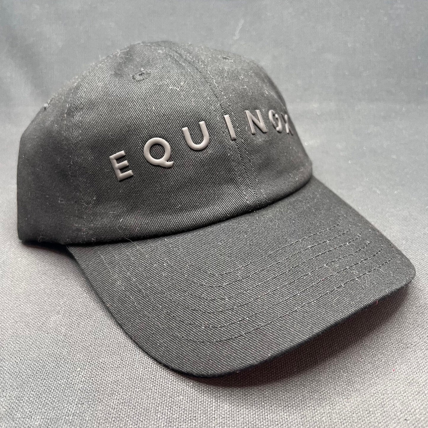 Equinox x DI Snapback Hat Black Rubber Logo Gym Fitness Cap Strapback