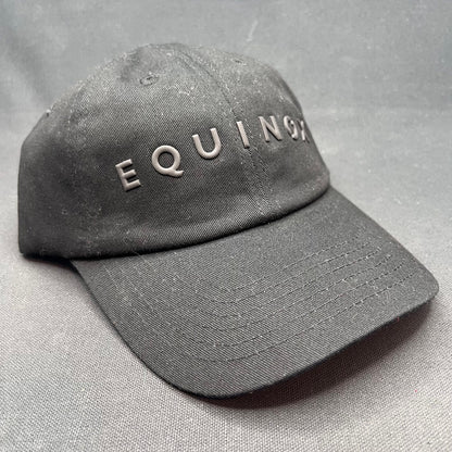 Equinox x DI Snapback Hat Black Rubber Logo Gym Fitness Cap Strapback